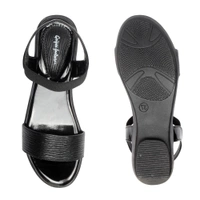 Stepee Sandals 6 Pair Set - Black