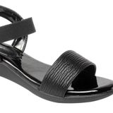 Stepee Sandals 6 Pair Set - Black