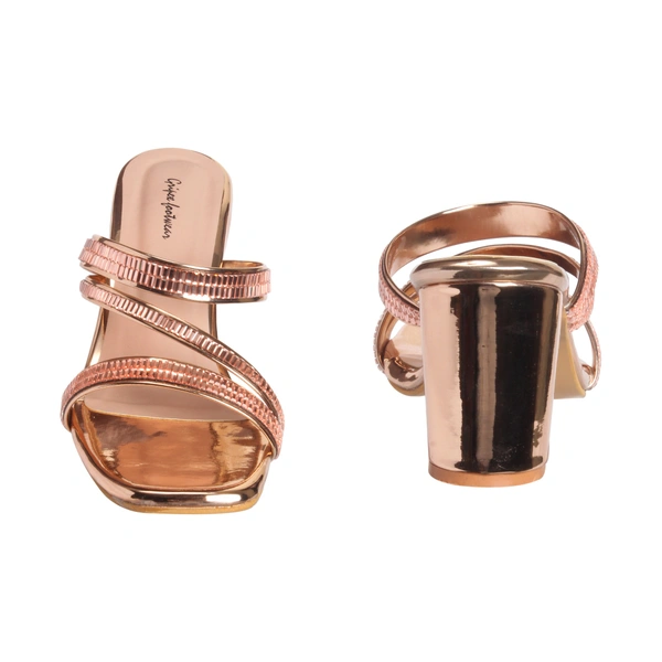 Stepee Heel Slipper 6 Pair Set - Rose gold