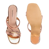 Stepee Heel Slipper 6 Pair Set - Rose gold