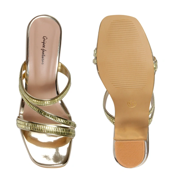 Stepee Heel Slipper 6 Pair Set - Golden