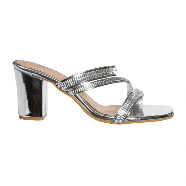 Stepee Heel Slipper 6 Pair Set - Silver