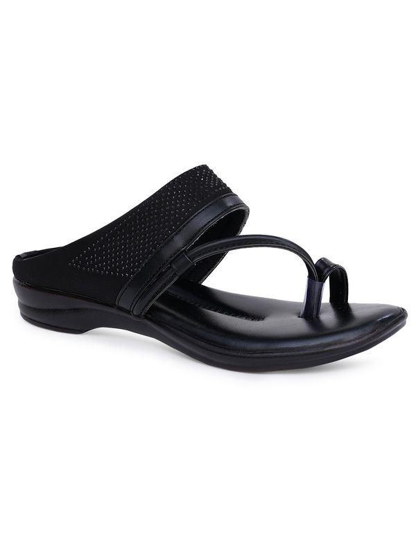 Stepee Black Comfort Siroski slipper 6 pair set - Black