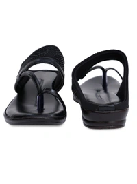 Stepee Black Comfort Siroski slipper 6 pair set - Black