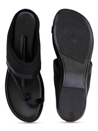 Stepee Black Comfort Siroski slipper 6 pair set - Black