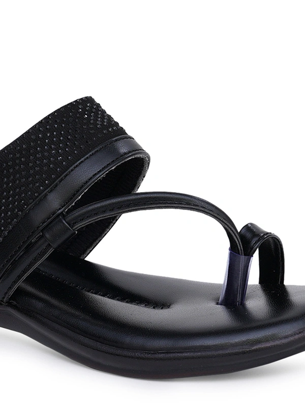 Stepee Black Comfort Siroski slipper 6 pair set - Black