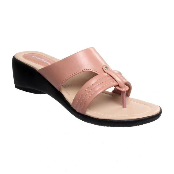 Stepee women Comfort Slipper -6 Pair Set - Peach