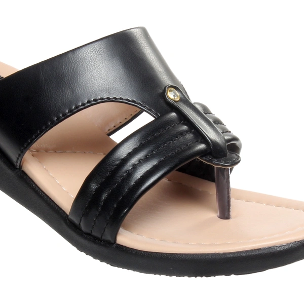 Stepee women Comfort Slipper -6 Pair Set - Black