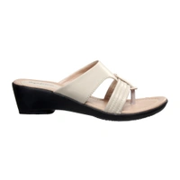Stepee women Comfort Slipper -6 Pair Set - Cream