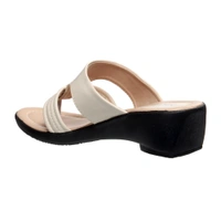Stepee women Comfort Slipper -6 Pair Set - Cream
