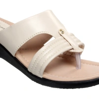 Stepee women Comfort Slipper -6 Pair Set - Cream