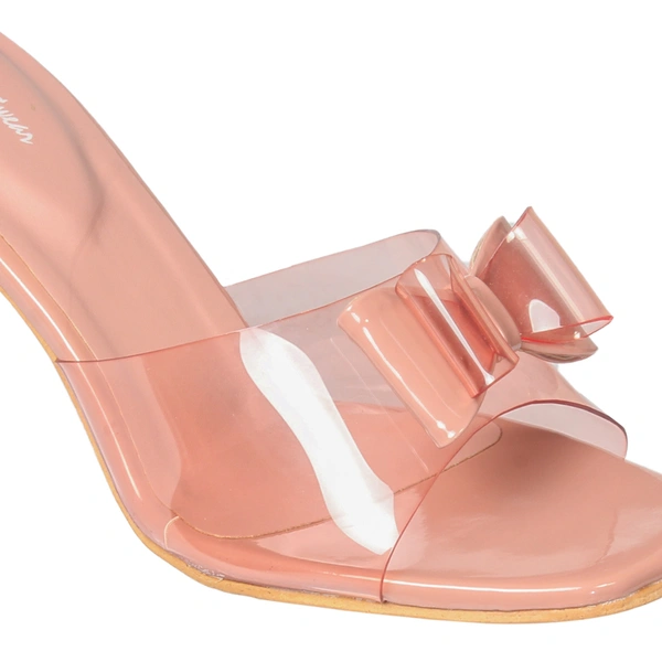 Stepee Glass Heel slipper -6pair set - Peach
