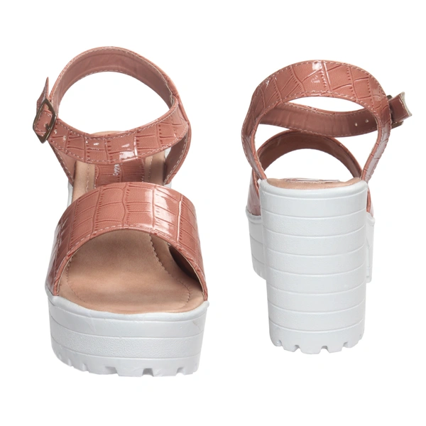 Stepee Heel Sandal 6 Pair Set - Peach