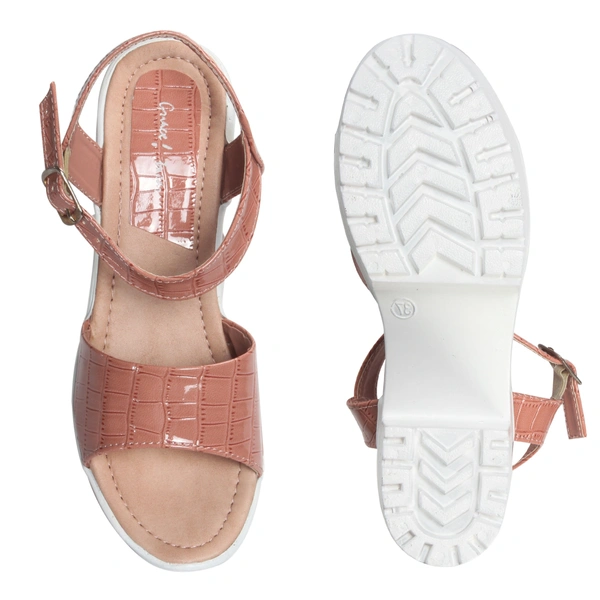 Stepee Heel Sandal 6 Pair Set - Peach