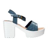Stepee Heel Sandal 6 Pair Set - Grey blue
