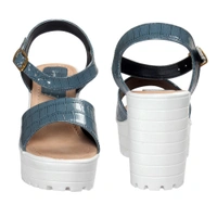 Stepee Heel Sandal 6 Pair Set - Grey blue
