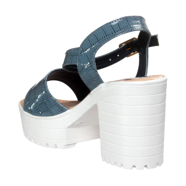 Stepee Heel Sandal 6 Pair Set - Grey blue