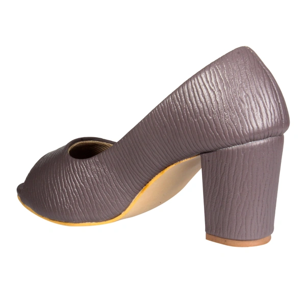 Stepee Heel Belly-6 Pair Set - Burgendy Grey