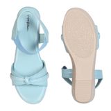 Stepee Heel Sandal 6 Pair Set - Sky blue