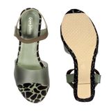 Stepee Heel Sandal 6 Pair Set - Dark green