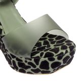 Stepee Heel Sandal 6 Pair Set - Dark green