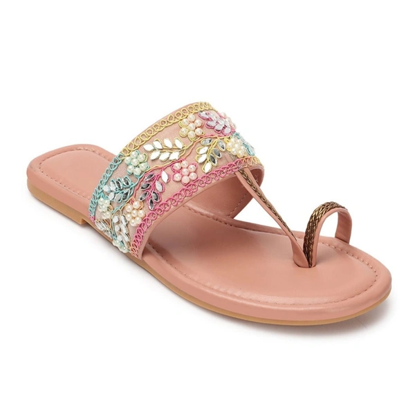 Flat imported patta slippers - Pink