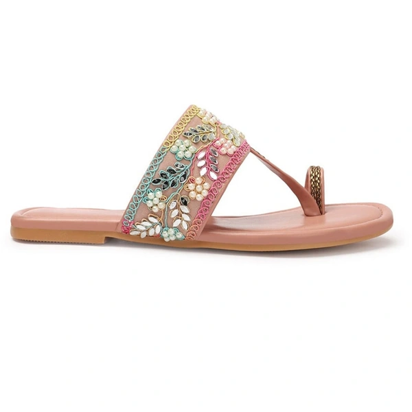 Flat imported patta slippers - Pink