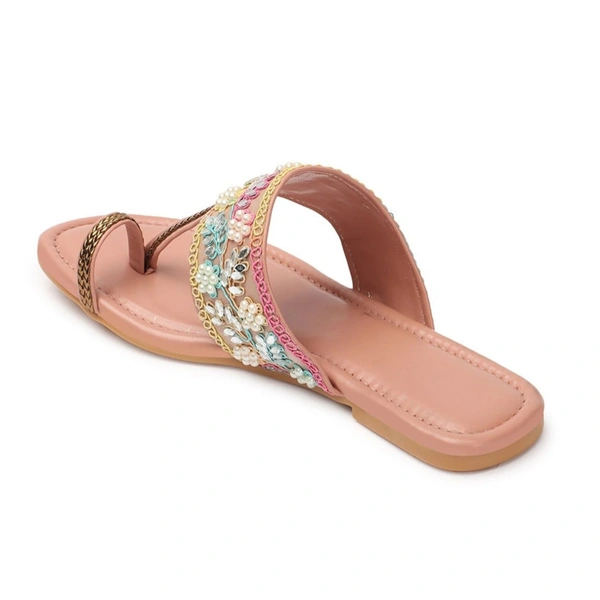 Flat imported patta slippers - Pink