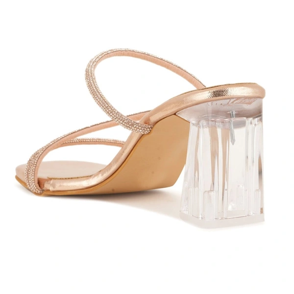 Partywear glass heel slippers for women - Sultan