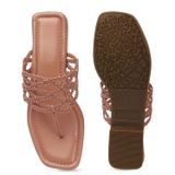 Hand bunai slippers for women - Pink