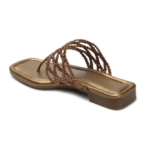 Hand bunai slippers for women - Copper