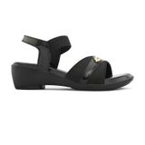 Extra comfort sandals for daily wear for women - Black