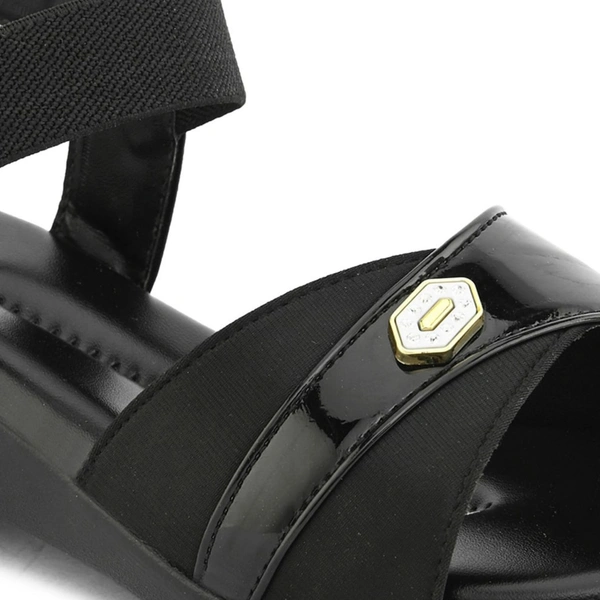 Extra comfort sandals for daily wear for women - Black