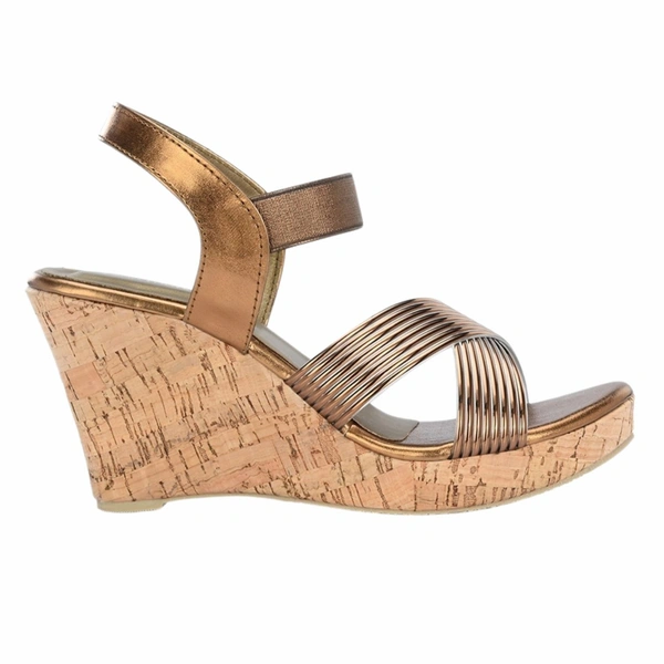 Platform heel partywear Tpu upper sandals for women - Antique