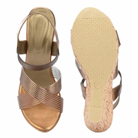 Platform heel partywear Tpu upper sandals for women - Antique