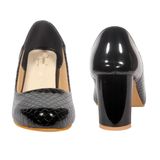 New stylish patent heel belly for women - Black