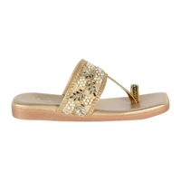 Soft padding Slippers kulapuri style - Golden
