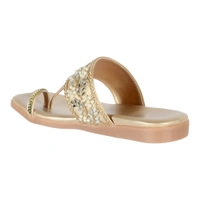 Soft padding Slippers kulapuri style - Golden