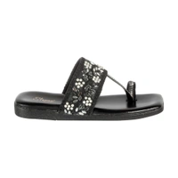 Soft padding Slippers kulapuri style - Black
