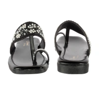 Soft padding Slippers kulapuri style - Black