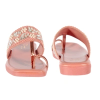 Soft padding Slippers kulapuri style - Sea Pink