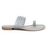 Flat Slippers for women daily wear with style and looks - Grey