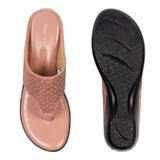 Siroski with soft padding comfort slippers for women - Pink