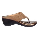 Siroski with soft padding comfort slippers for women - Copper