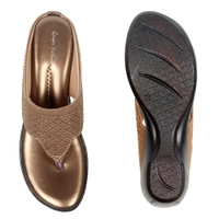 Siroski with soft padding comfort slippers for women - Copper