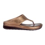 Soft comfort with sirsoki and lazer upper slipper for women - Copper