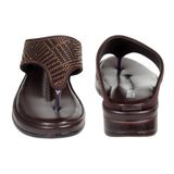 Soft comfort with sirsoki and lazer upper slipper for women - Brown