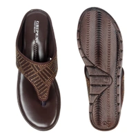 Soft comfort with sirsoki and lazer upper slipper for women - Brown