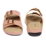 Doctor Slipper wityh Double buckle style for women - Peach