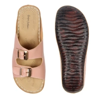Doctor Slipper wityh Double buckle style for women - Peach